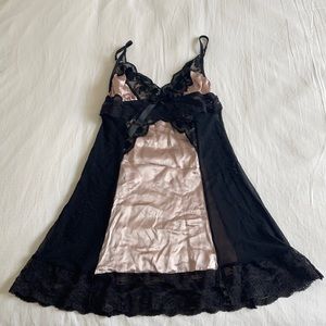 Sally Jones Lingerie Silk & Mesh Chemise